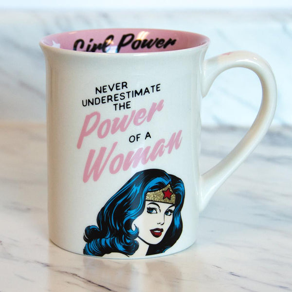 DC Comics Wonderwoman Girl Power Mug, 16 oz.