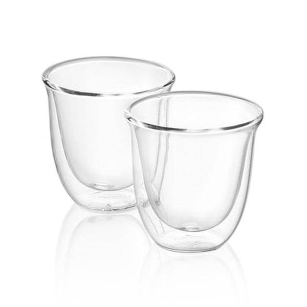 DeLonghi Bicchieri Glass Espresso Cups, Set of 2
