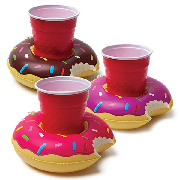 BigMouth Inc. Frosted Donut Beverage Boats, Set of 3