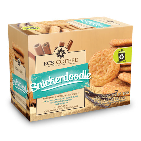 ECS Coffee Snickerdoodle Single Serve Coffee 24 Pack
