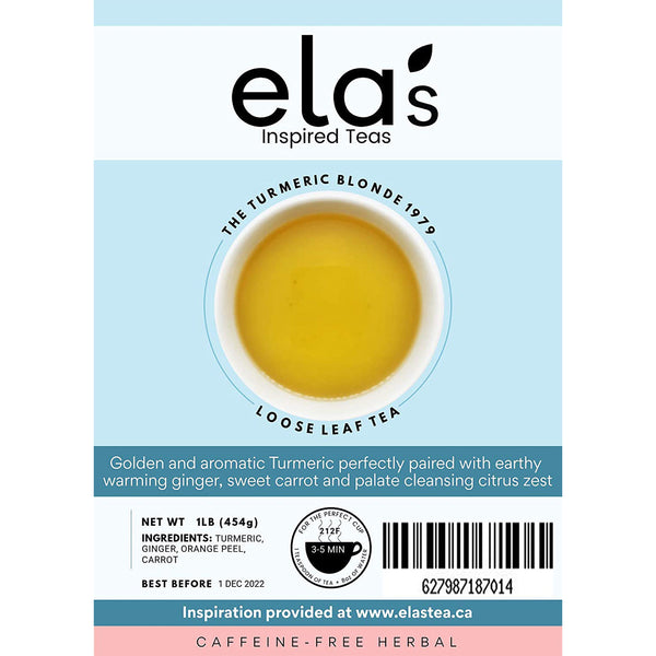 Ela's Tea Tumeric Blonde 1979 Loose Leaf Tea, 1 lb