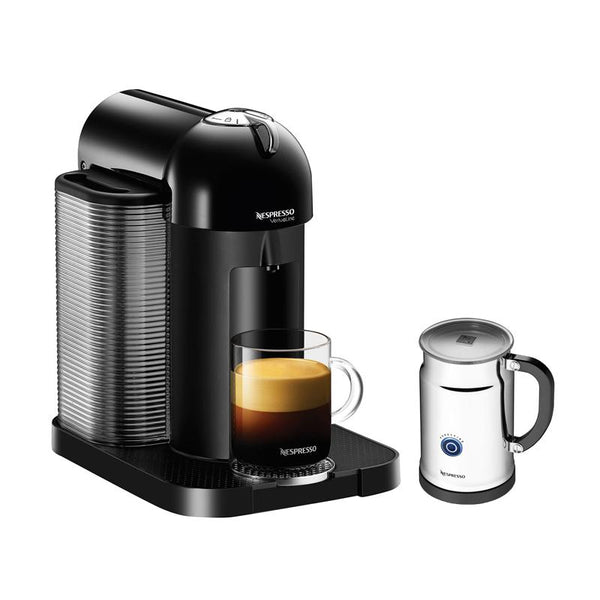 Nespresso VertuoLine Espresso Maker & Aeroccino Plus Milk Frother - Black