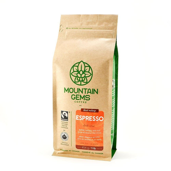 Mountain Gems Espresso Fair-trade Certified Organic Coffee, 1 lb