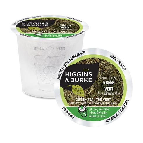 Higgins & Burke Lemongrass Green Loose Leaf Single Serve Tea 24 Pack