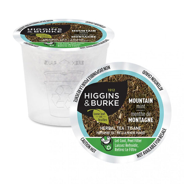 Higgins & Burke Mountain Mint Loose Leaf Single Serve Tea 24 Pack