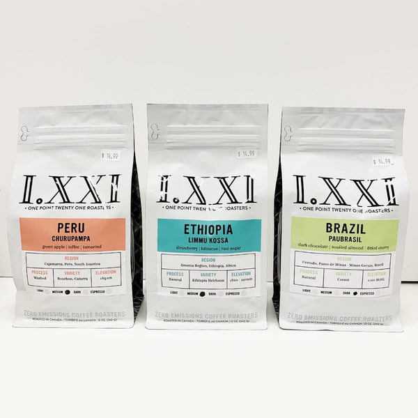 I.XXI Whole Bean Coffee, 3 Pack Gift Box