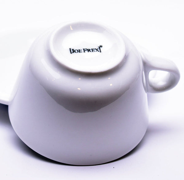 JoeFrex Cappuccino Cups with Saucers, Set of 6