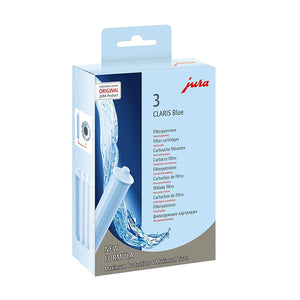 Jura Water Filter CLARIS Blue Cartridge, Pack of 3