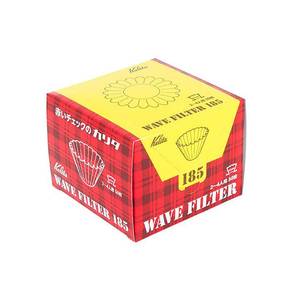 Kalita Wave 185 White FIlters, 50 Pack