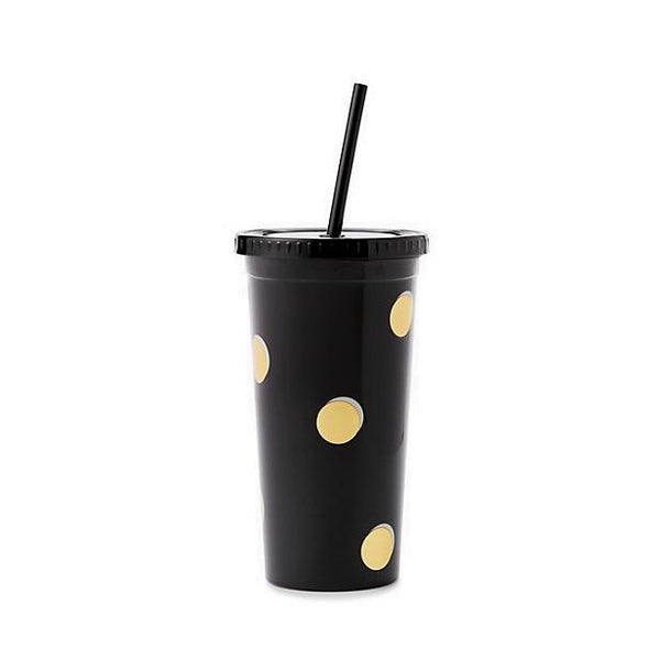Kate Spade New York Scatter Dot Tumbler with Straw