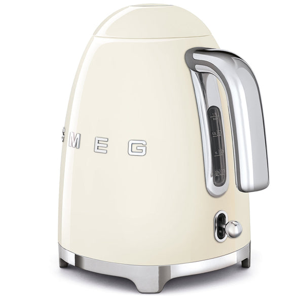 Smeg Electric Tea Kettle in Cream, back