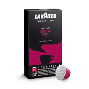 Lavazza Deciso Espresso Nespresso Compatible Capsules 10 Pack