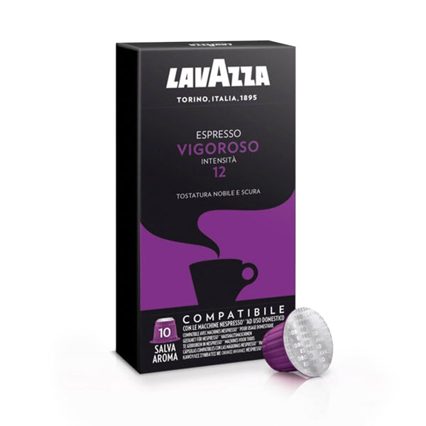 Lavazza Vigoroso Nespresso Compatible Capsules, 10 Pack