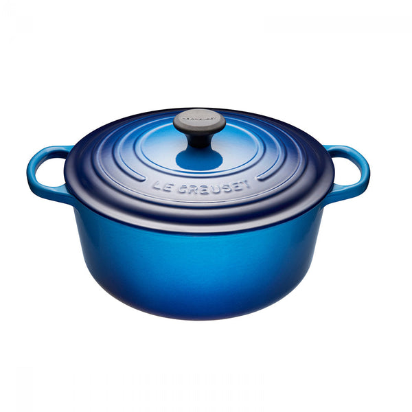 Le Creuset Signature Cast-Iron Round French Oven 5.3L - Blueberry