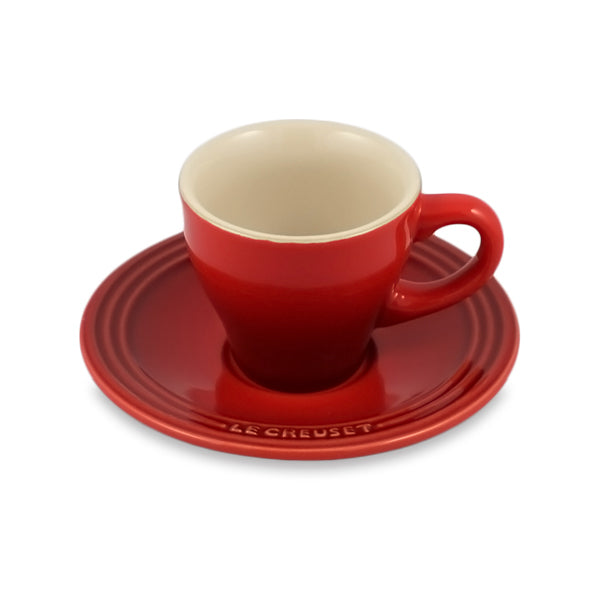Le Creuset Stoneware Espresso Cups, Set of 2 - Cerise