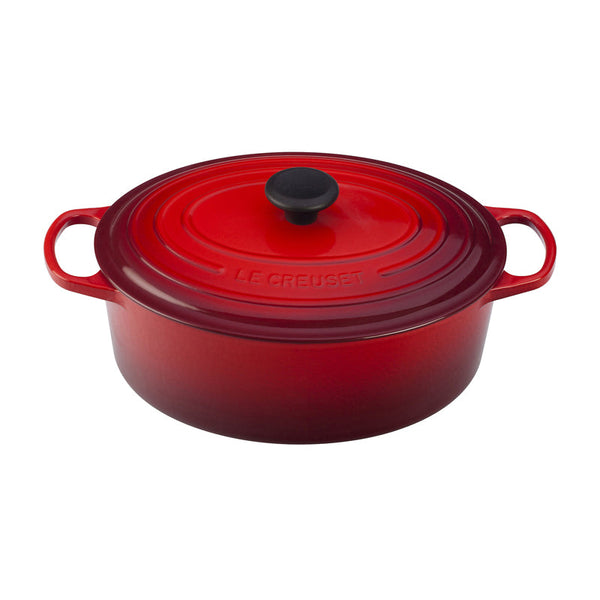 Le Creuset Signature Cast-Iron Oval French Oven 6.3L - Cerise