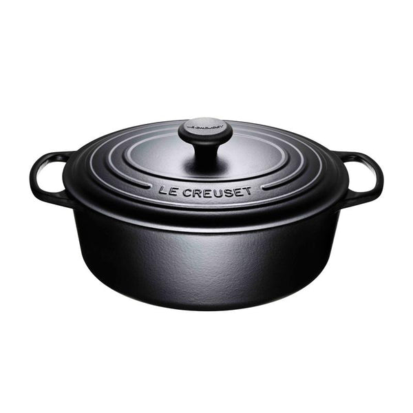 Le Creuset Signature Cast-Iron Oval French Oven 6.3L - Licorice