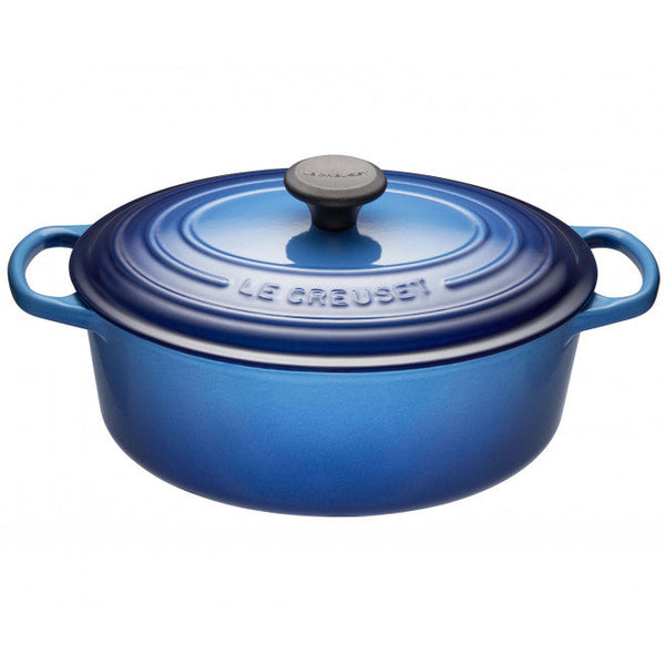 Le Creuset Signature Cast-Iron Oval French Oven 6.3L - Blueberry