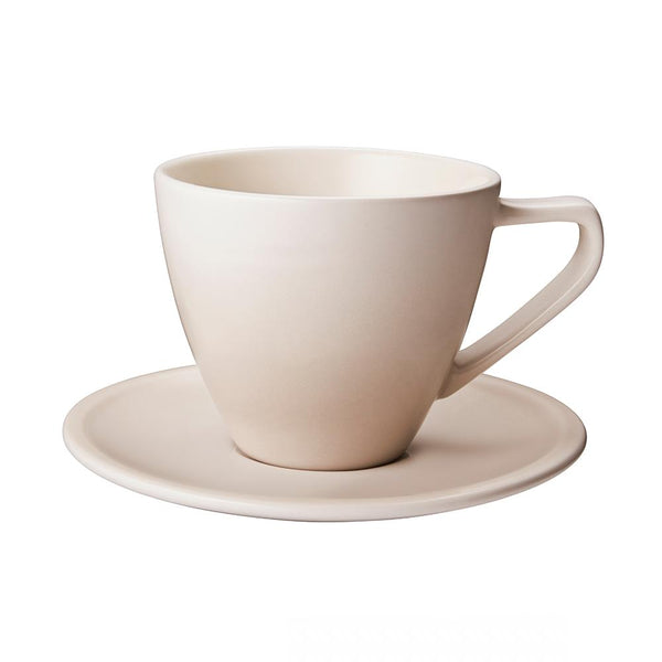 Le Creuset Minimalist Cappuccino Cups & Saucers Set of 2, Meringue
