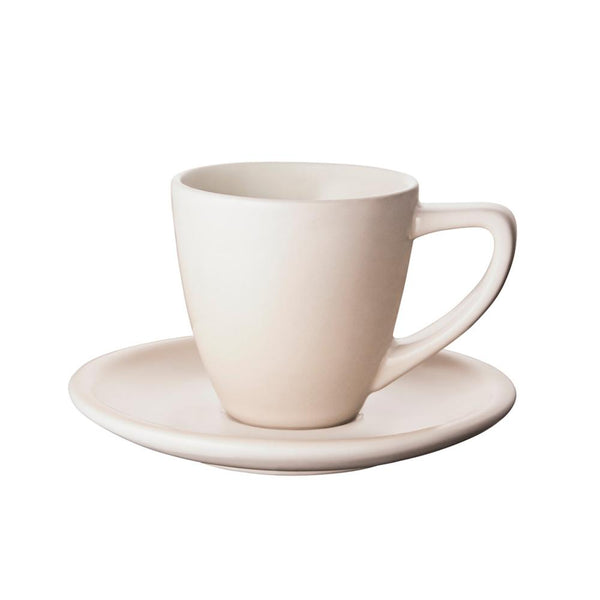 Le Creuset Minimalist Espresso Cups & Saucers Set of 2, Meringue