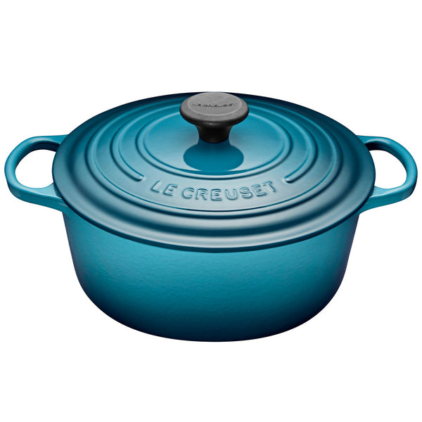 Le Creuset Signature Cast-Iron Round French Oven 5.3 L - Teal