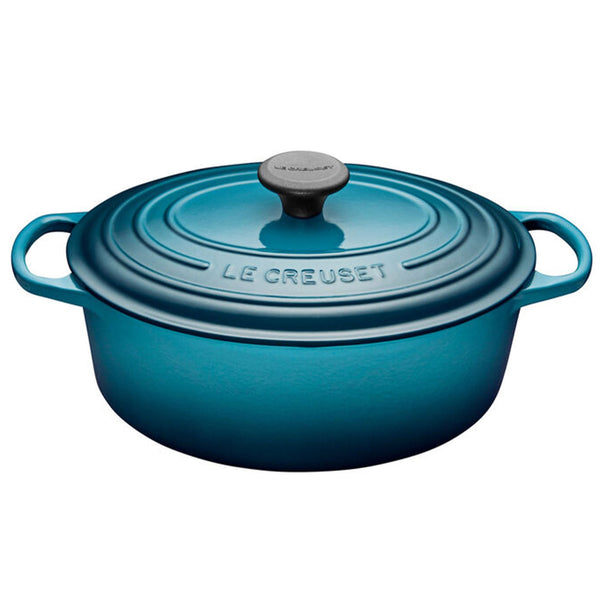 Le Creuset Signature Cast-Iron Oval French Oven 6.3L - Teal