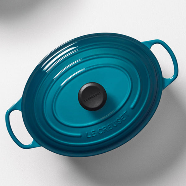 Le Creuset Signature Cast-Iron Oval French Oven 6.3L - Teal
