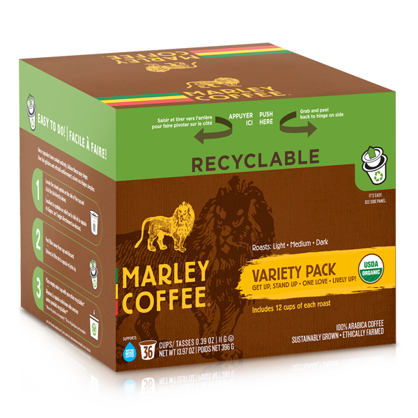 Marley Coffee Single Serve Coffee Variety 36 Pack