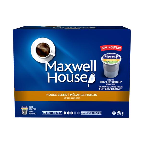 Maxwell House House Blend Single Serve Coffee 30 Pack