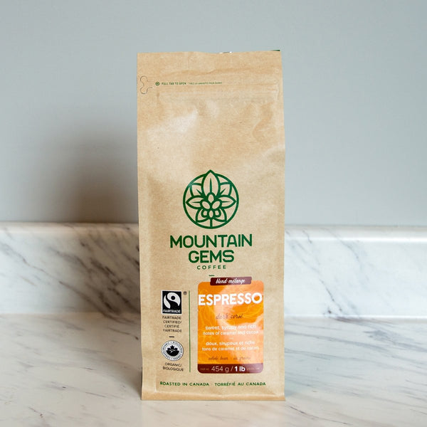Mountain Gems Espresso Fair-trade Certified Organic Coffee, 1 lb