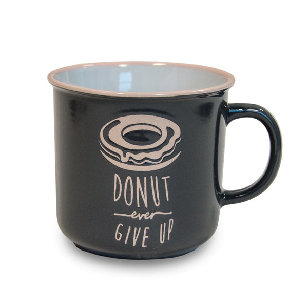 Nostalgia Donut Give Up Coffee Mug, 14 oz.