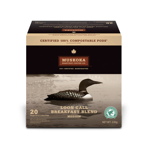 Muskoka Roastery Coffee Co. Loon Call Single Serve Coffee 20 Pack