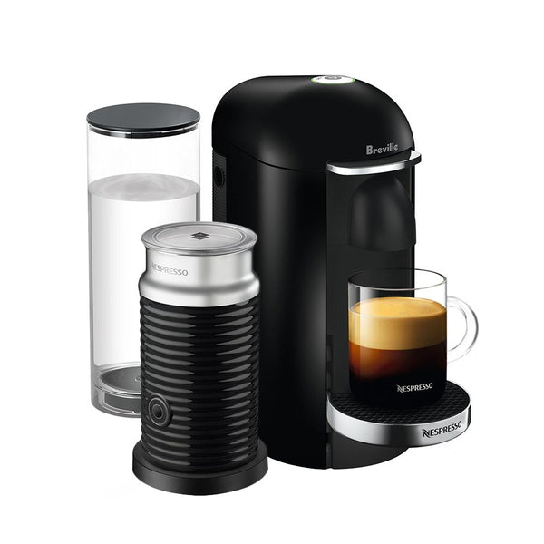Nespresso Breville VertuoPlus Deluxe & Aeroccino 3 Milk Frother, Black