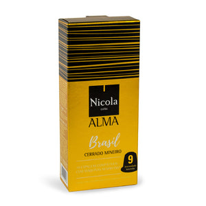 Nicola Cafes Alma Brasil Nespresso Compatible Capsules, 10 Pack