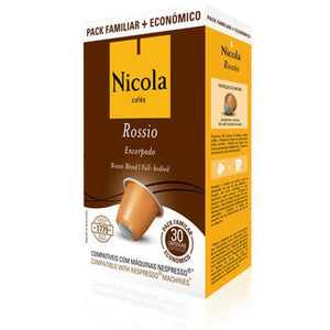 Nicola Cafes Rossio Nespresso Compatible Capsules, 30 Pack