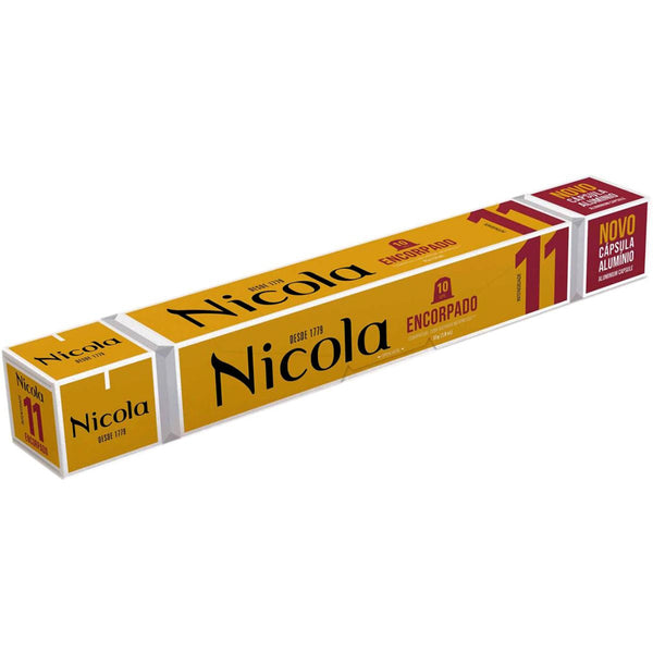 Nicola Encorpado Aluminum Nespresso Compatible Capsules, 10 Pack