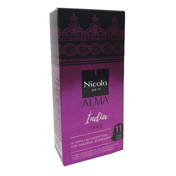 Nicola Cafes Alma India Nespresso Compatible Capsules, 10 Pack
