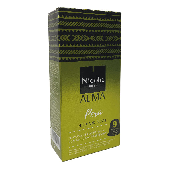 Nicola Cafes Alma Peru Nespresso Compatible Capsules, 10 Pack