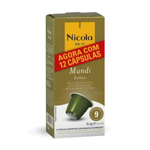 Nicola Cafes Mundi Nespresso Compatible Capsules, 12 Pack