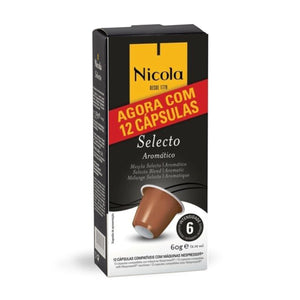 Nicola Cafes Selecto Nespresso Compatible Capsules, 12 Pack