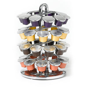 Nifty Solutions 40 Count Nespresso OriginalLine Capsule Carousel, Chrome