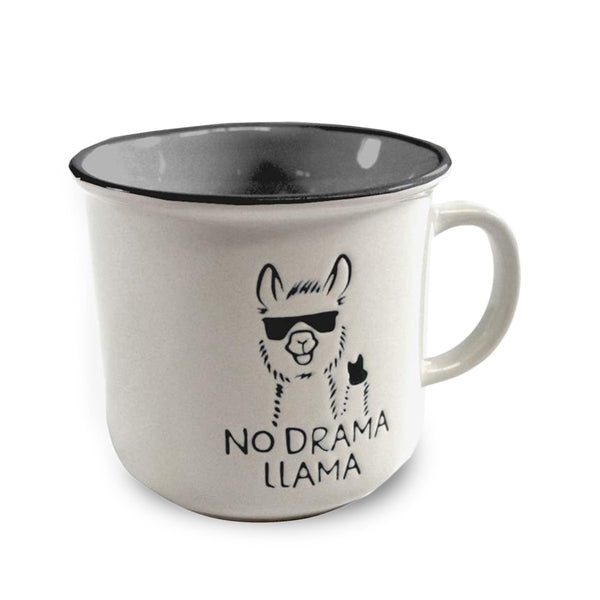 Nostalgia No Drama Llama Mug, 14 oz.