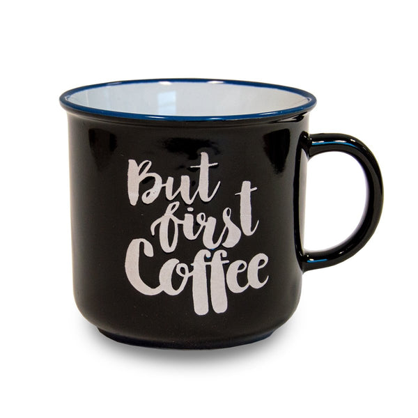 Nostalgia But First Coffee Mug, 14 oz.