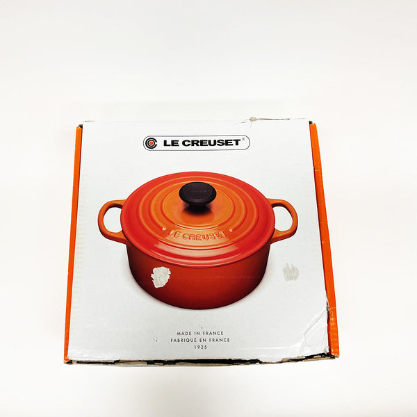 Open Box (#383) Le Creuset Signature Cast-Iron Round French Oven 5.3L - Meringue