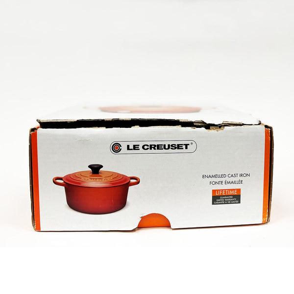 Open Box (#383) Le Creuset Signature Cast-Iron Round French Oven 5.3L - Meringue