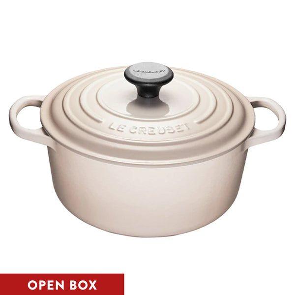 Open Box (#383) Le Creuset Signature Cast-Iron Round French Oven 5.3L - Meringue
