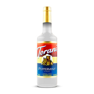 Torani Peppermint Syrup in a Plastic Bottle, 750ml