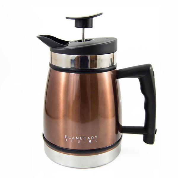 Planetary Design French Press with Br-Stop, Mocha 32 oz.