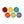 Load image into Gallery viewer, Le Creuset Appetizer Plate Rainbow 17cm, Set of 6
