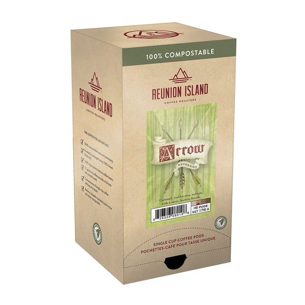 Reunion Island Espresso Pods, 16 Pack Box